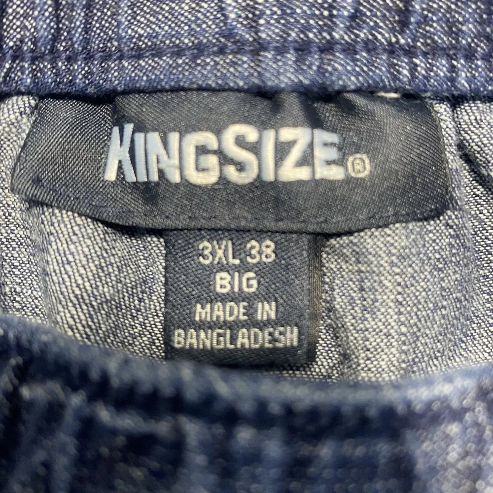 King Size Elastic Waist Drawstring Jeans‎ 3XL 38  Waist 44 Straight Leg Western